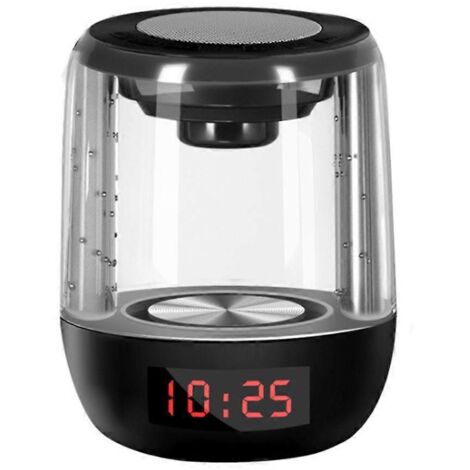 Réveil sans fil 3 en 1 avec haut-parleur LED et fonction de chargement, idéal comme réveil de chevet. (1/5)