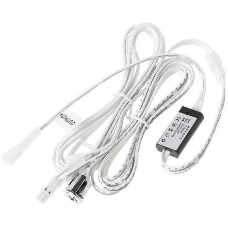 Interrupteur à détecteur de mouvement infrarouge (IR) 5 A pour armoire de placard LED, alimentation CC 12 V/24 V. (1/5)