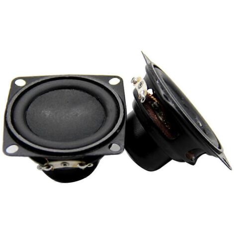 Haut-parleur large bande 53 mm (2 pouces), 4 ohms, 10 W, étanche, aimant en film d'aluminium noir (1/5)