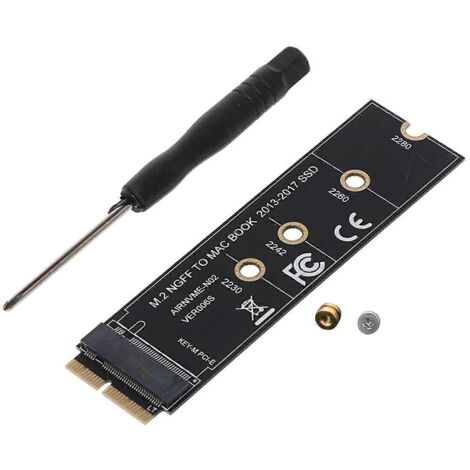Carte adaptateur SSD M.2 PCIe NVMe pour Apple MacBook Air Pro 2013-2016 (1/5)