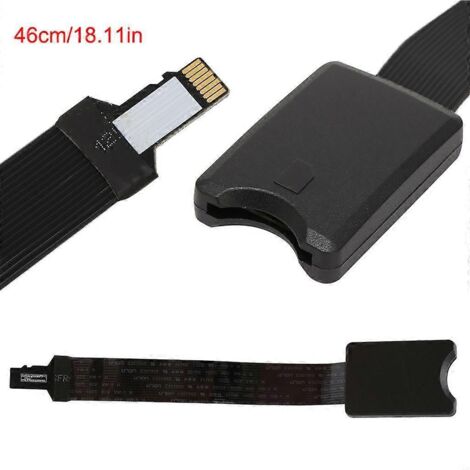 Câble d'extension pour lecteur de cartes SDHC/SDXC (TF mâle vers SD femelle) pour téléphone, GPS et TV (1/5)