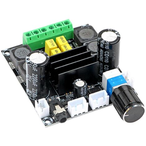 Carte d'amplificateur de puissance numérique TPA3116D2, amplificateur de haut-parleur stéréo haute puissance 50 W x 2, 2 canaux, 100 W pour réparation DIY (1/5)