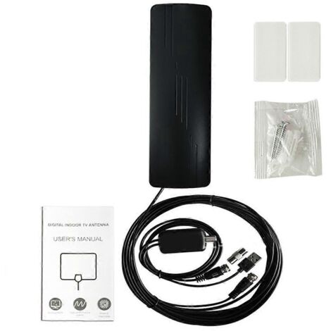 Antenne TV portable extérieure/intérieure, câble coaxial en cuivre de 10 m pour toutes les télévisions (1/5)