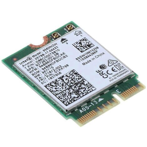 Carte sans fil AC NGFF 9560NGW pour M.2 CNVio double bande compatible Bluetooth 5.0 (1/5)