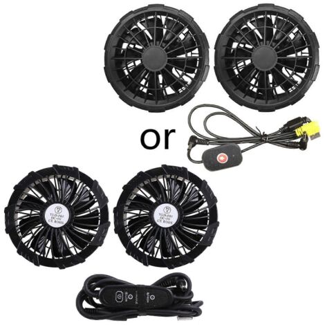 Vestes rafraîchissantes pour hommes avec ventilateur électrique USB 5V et câble USB (1/5)