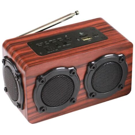 Enceinte sans fil Bluetooth portable d'extérieur avec caisson de basses et carte SIM pour musique stéréo (1/5)