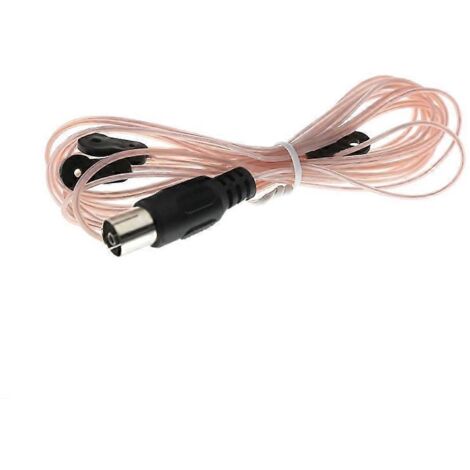 Câble d'antenne dipôle FM universel 520-1710 MHz avec connecteur femelle pour récepteur/radio FM stéréo d'intérieur (1/5)