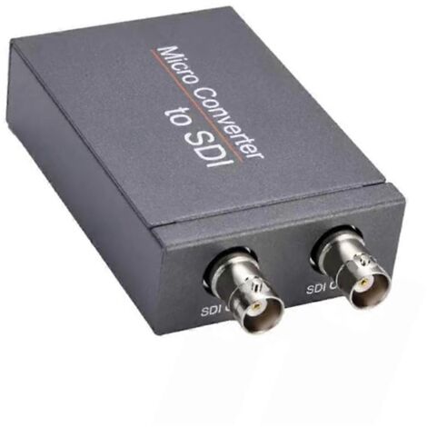 Convertisseur HDMI 1080p compatible 5 V CC vers SDI 2 canaux avec audio, adaptateur de diffusion 3G-SDI/HD-SDI pour caméra (1/5)