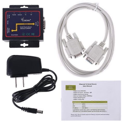 Module serveur série Ethernet TCP/IP DB9 RJ45 vers RS232 TXB022 (1/5)