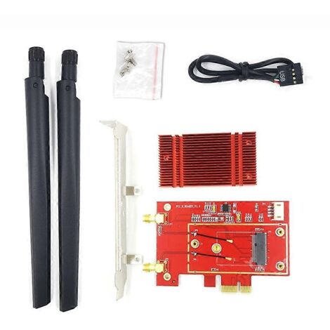 Adaptateur de carte réseau prenant en charge l'interface M2-NGFF vers convertisseur Wi-Fi PCI-E (1/5)