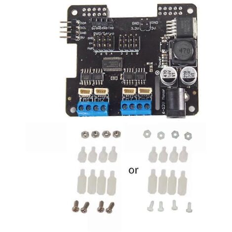 Carte d'extension HAT pour moteur pas à pas, idéale pour les projets DIY (alimentation CC 6-12 V). (1/5)