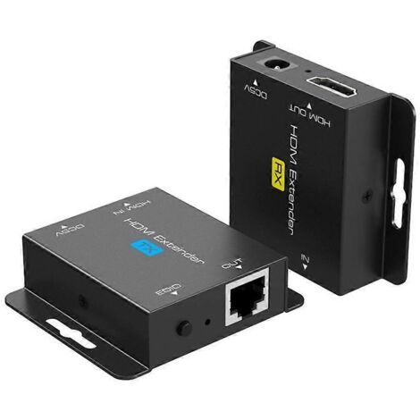 Extendeur compatible HDMI pour POC, signal Ethernet UTP RJ45 Cat5/Cat6 jusqu'à 60 m (1/5)