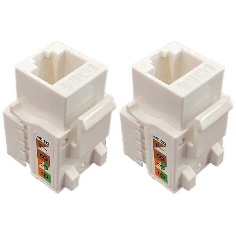 Module de connecteurs Ethernet Cat6 RJ45 Keystone pour plaque de brassage murale (1/5)