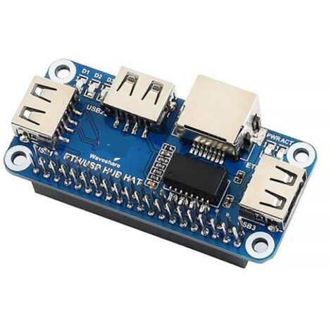Hub d'extension USB RJ45 pour Raspberry Pi 4 Modèle B 3B+ Zero pour W WH 1.3 (1/5)