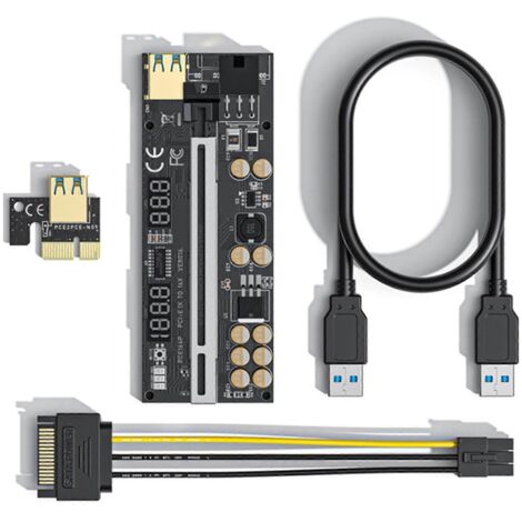 Version 016 PCIe Riser PCI pour carte d'extension Express X1 vers X16 pour graphiques (1/5)