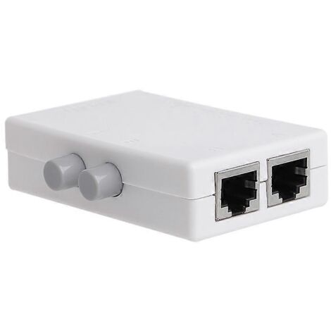 Concentrateur réseau 2 ports (1x1/1x2) avec sélecteur et répartiteur. (1/5)