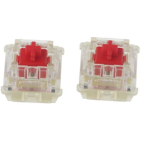 Lot de 2 interrupteurs mécaniques noirs à 3 broches pour clavier, compatibles Gateron et Cherry MX. (1/5)