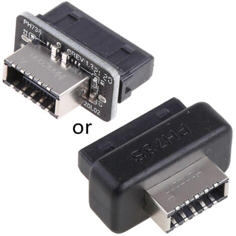 Adaptateur USB 3.0 interne vers USB 3.1/3.2 Type C frontal Type E (20p vers 19p) (1/5)