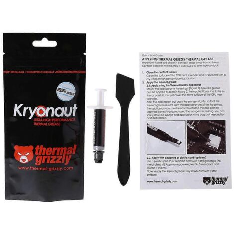 Pâte thermique 12,5 W/mK 1 g pour processeur CPU, GPU, chipset et refroidisseur de circuits intégrés (1/5)