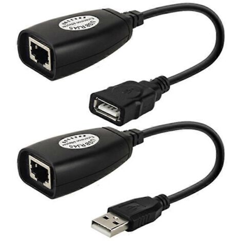 Adaptateur LAN via câble d'extension USB 50 m RJ45 Cat5e/6 avec répéteur (1/5)