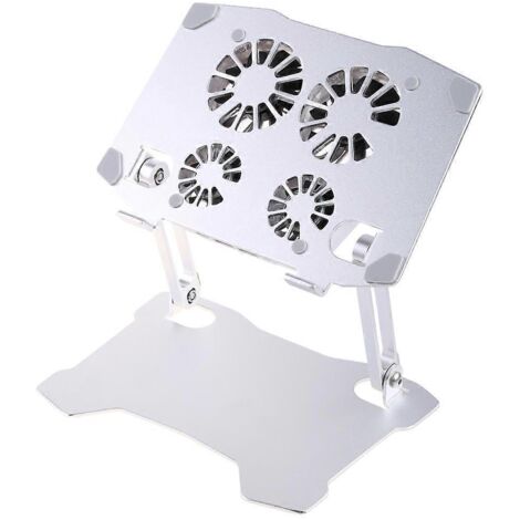Support ergonomique en aluminium pour ordinateur portable avec système de ventilation et levage pour 99 % des ordinateurs portables (1/5)