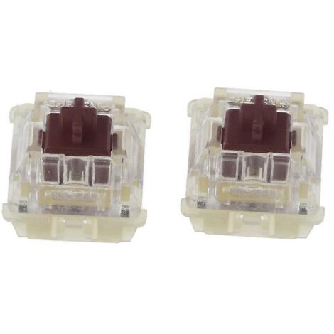 Interrupteurs de remplacement pour clavier mécanique Cherry MX : pieds marron et transparents. (1/5)