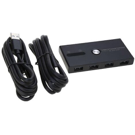 Commutateur USB 3.0, concentrateur de partage d'imprimante, périphérique de commutation KVM, station d'accueil (1/5)