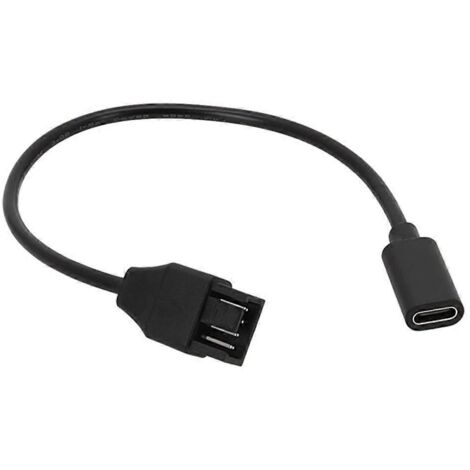 Câble adaptateur USB-C vers 3 ou 4 broches pour ventilateurs de refroidissement d'ordinateur (1/5)