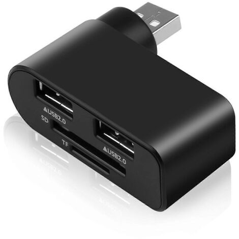 Adaptateur USB rapide 480 Mbps, station d'accueil, lecteur de cartes SD/TF, hub 4 en 1 (1/5)