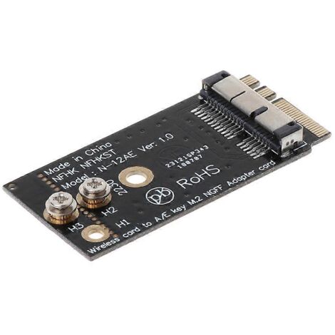 Adaptateur BCM94360CS2 BCM943224PCIEBT2 pour OS X vers NGFF pour M.2 (Key A/E) (1/5)