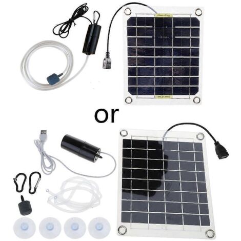 Pompe à eau solaire portable et silencieuse pour bassin extérieur, idéale pour les poissons d'aquarium. (1/5)