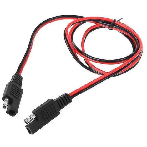Câble adaptateur SAE mâle/femelle de 100 cm avec connecteur SAE pour panneaux solaires de camping-car (1/5)