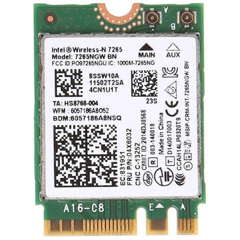 Carte Wi-Fi double bande 2,4 GHz / 5 GHz, adaptateur réseau NGFF, Bluetooth 4.0 pour Lenovo (1/5)