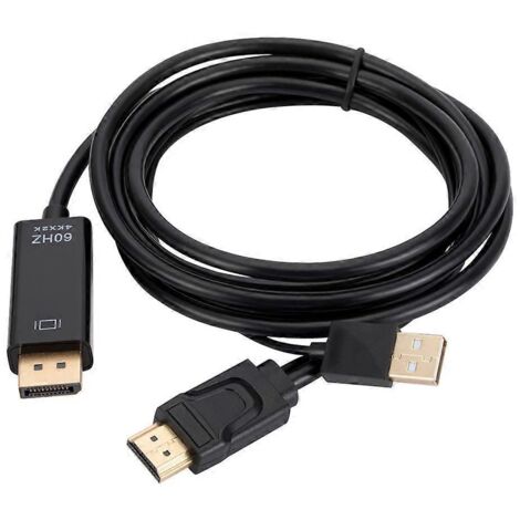 Câble HDMI vers DisplayPort (DP) de 1,8 m (6 pieds) (1/5)