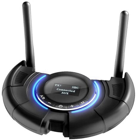 Émetteur-récepteur audio compatible Bluetooth 5.0, appels mains libres, adaptateur auxiliaire (1/5)