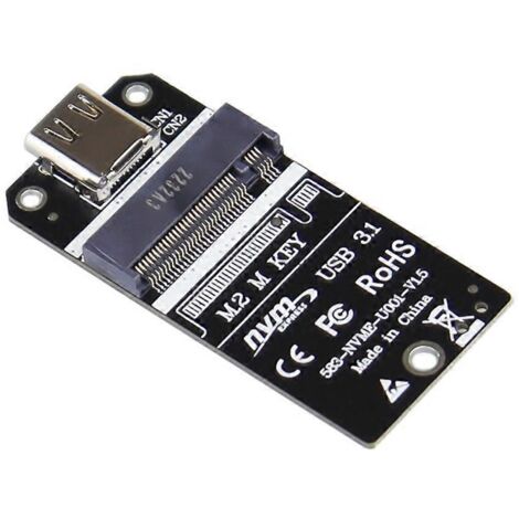 Adaptateur SSD M.2, boîtier NVMe M.2 pour convertisseur M.2 vers USB 3.1, compatible avec le modèle 2230 (1/5)