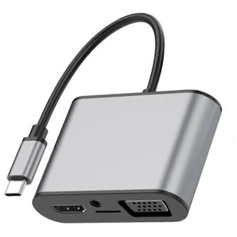 Station d'accueil USB 3.0 compatible HDMI, VGA et USB Type C avec charge rapide PD (1/5)