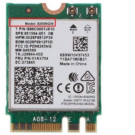 Carte Wi-Fi double bande AC 8265 8265AC NGFF pour Intel 8265NGW pour M.2 NGFF (1/5)