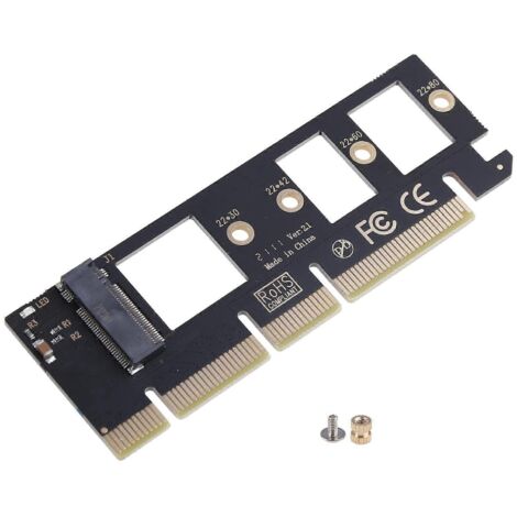 Adaptateur d'extension pour disque SSD M.2 NVMe PCIe de bureau, format 3.0, x4, x8 et x16 (1/5)