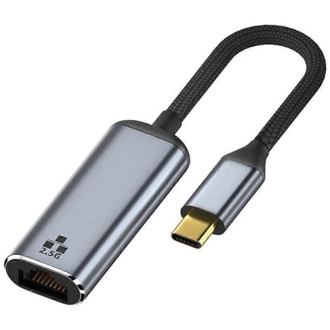 Adaptateur réseau Gigabit Ethernet LAN RJ45 2500M Ethernet vers Type-C (1/5)