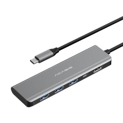 Station d'accueil intelligente Type-C, hub USB Type-C vers USB 3.0/carte SD/TF, alimentation 100 W (1/5)