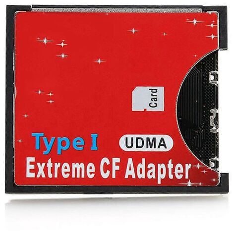 Adaptateur lecteur de cartes mémoire Compact Flash SDXC/SDHC vers CF, type I, haute vitesse (1/5)