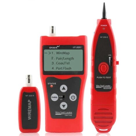 Testeur de câbles réseau multifonctionnel NF-308S : localisateur de défauts de câblage (1/5)