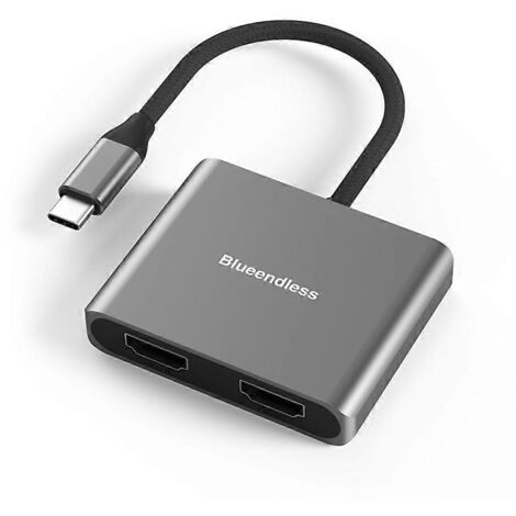 Hub USB 3.1 Type C vers adaptateur HDMI compatible 4K 60 Hz pour PC et ordinateur portable (1/5)
