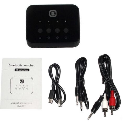 Adaptateur audio BT5.0 pour 3 personnes, compatible Bluetooth, entrée auxiliaire 3,5 mm. (1/5)