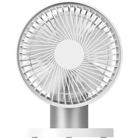 Ventilateur de table portable rechargeable par USB, rotatif et vibrant, 3 vitesses (1/5)
