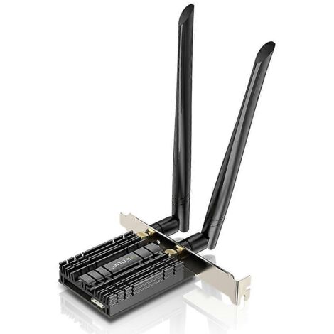 Carte réseau sans fil PCIe WiFi 6 BT5.2 2,4 GHz/5 GHz 1800 Mbps (1/5)