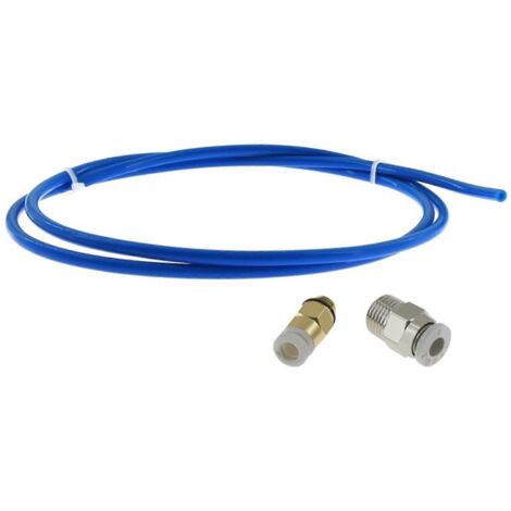 Tube PTFE de 1 mètre pour imprimante 3D, filament de 1,75 mm, avec connecteurs M6 et M10. (1/5)