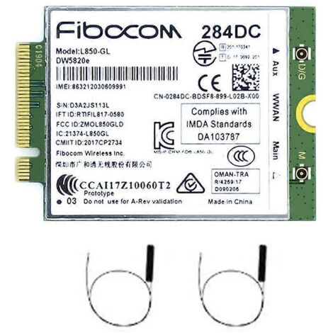 Module 4G L850-GL DW5820e 0284DC 284DC Adaptateur réseau WWAN 4G pour ordinateurs portables DELL (1/5)