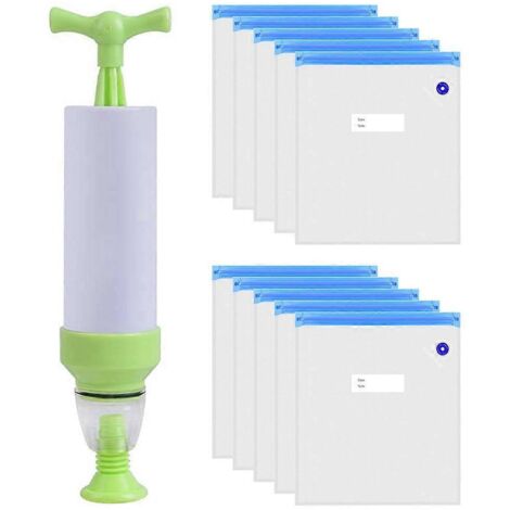 Sacs de rangement sous vide réutilisables : compressez et retirez l'air pour éviter l'accumulation d'humidité. (1/5)